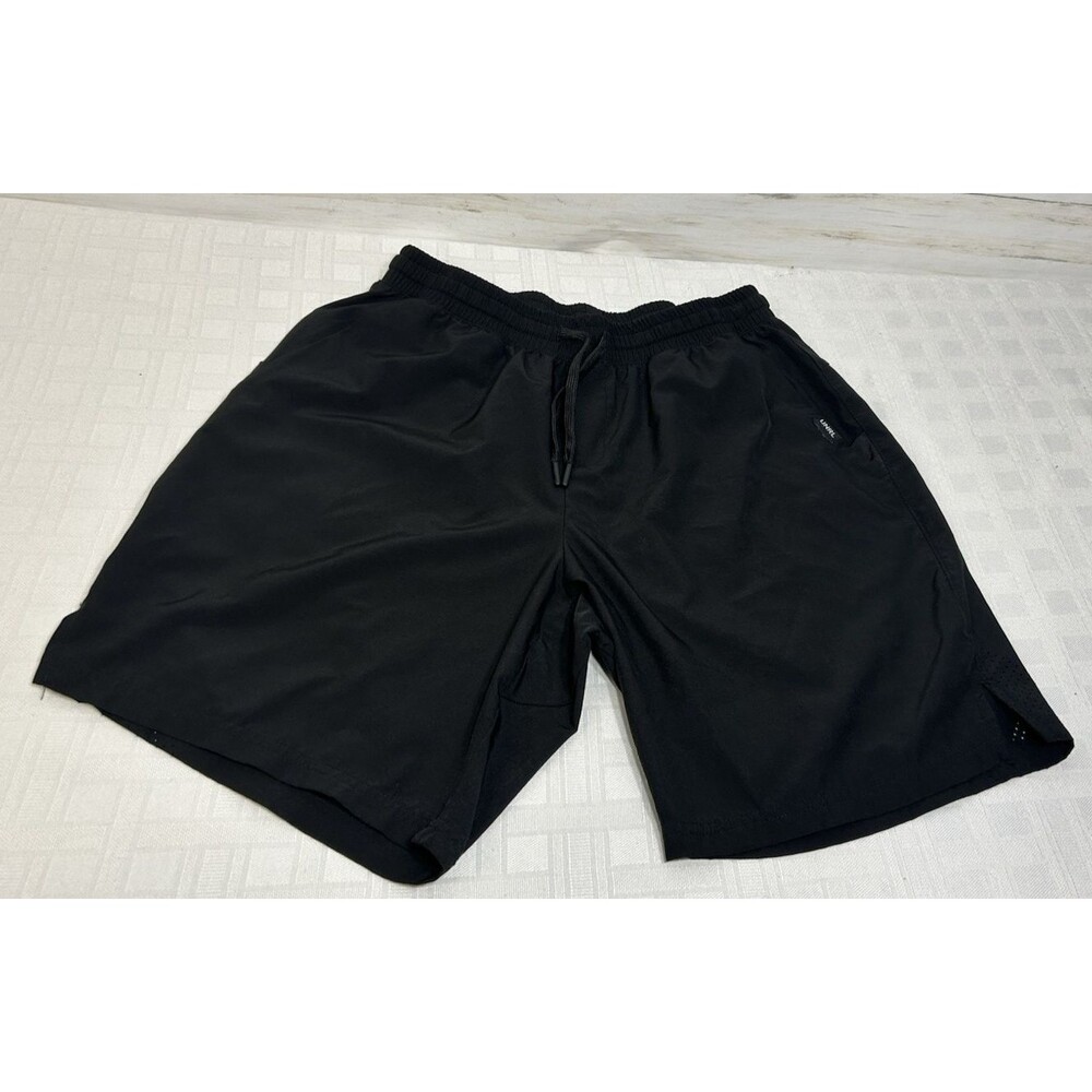 UNRL Shorts Mens LARGE Black 7" Inseam Lightweight Athletic Running Training Gym